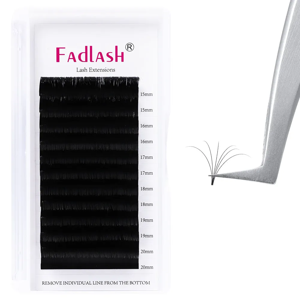 15-20mm Mix Length Easy Fan Volume Lash  Extensions