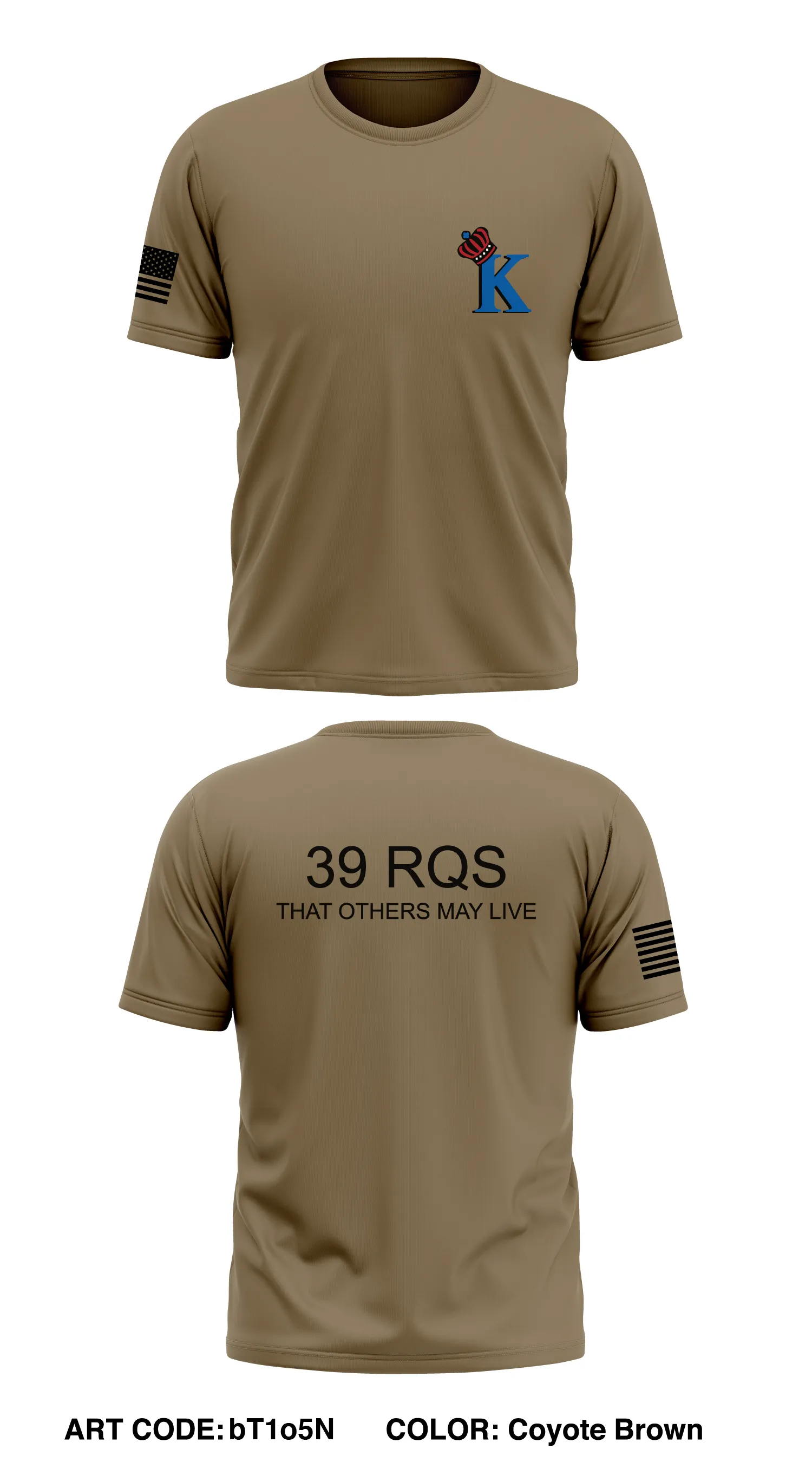39th RQS Store 1 Core Men's SS Performance Tee - bT1o5N