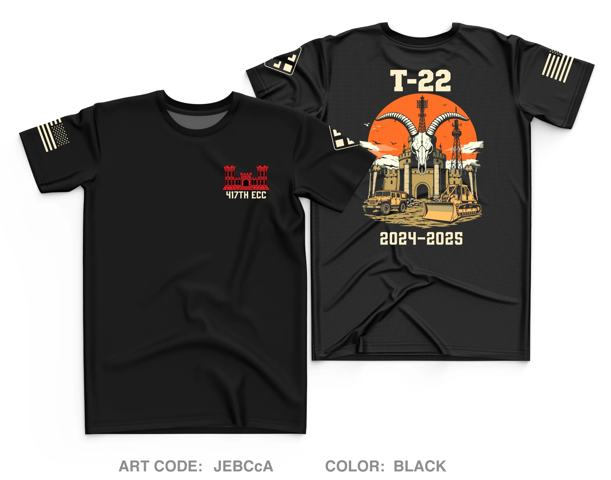 417th ECC Core Men's SS Performance Tee - JEBCcA