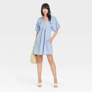 A New Day Women's Puff Short Sleeve Dress
