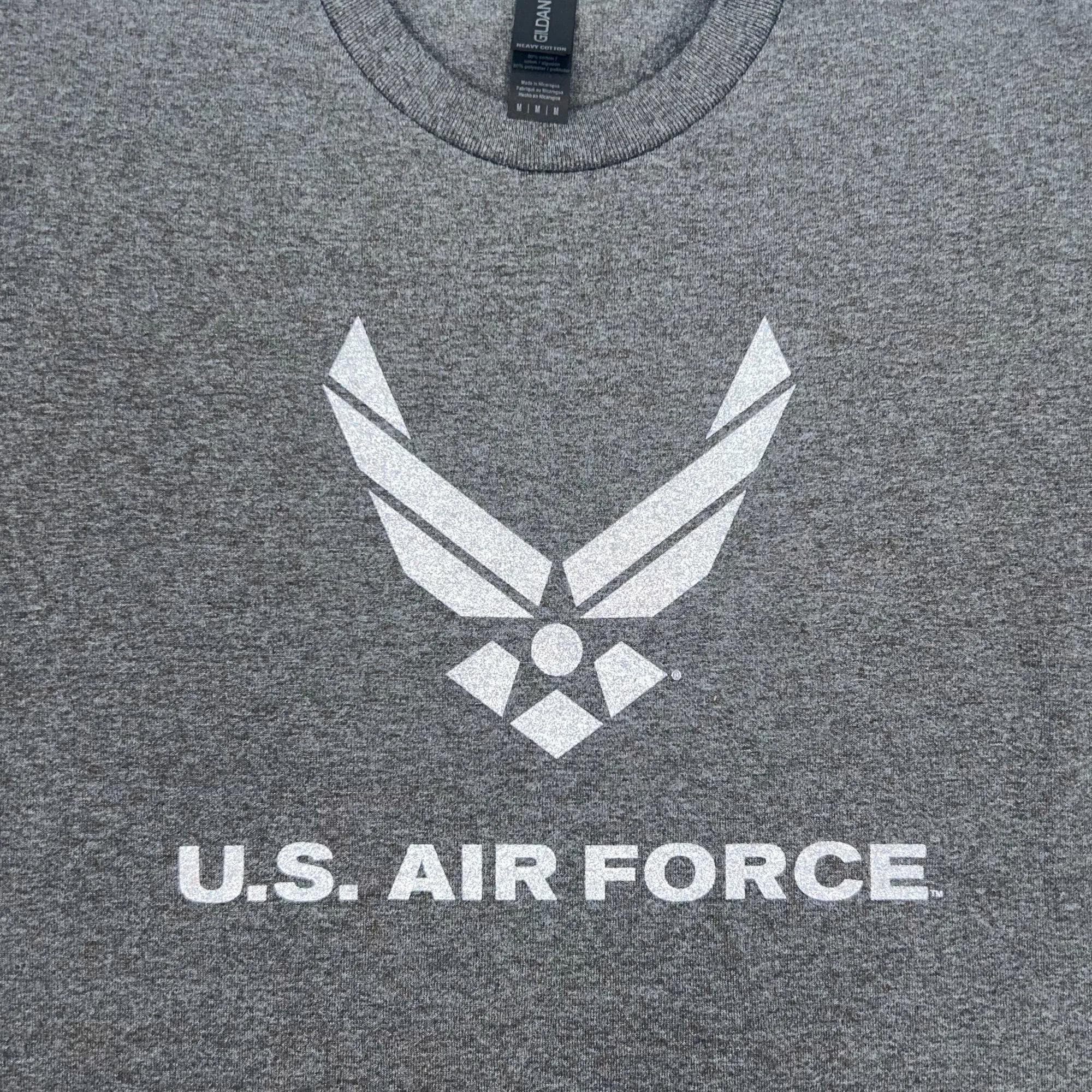 Air Force Reflective Logo T-Shirt (Charcoal)