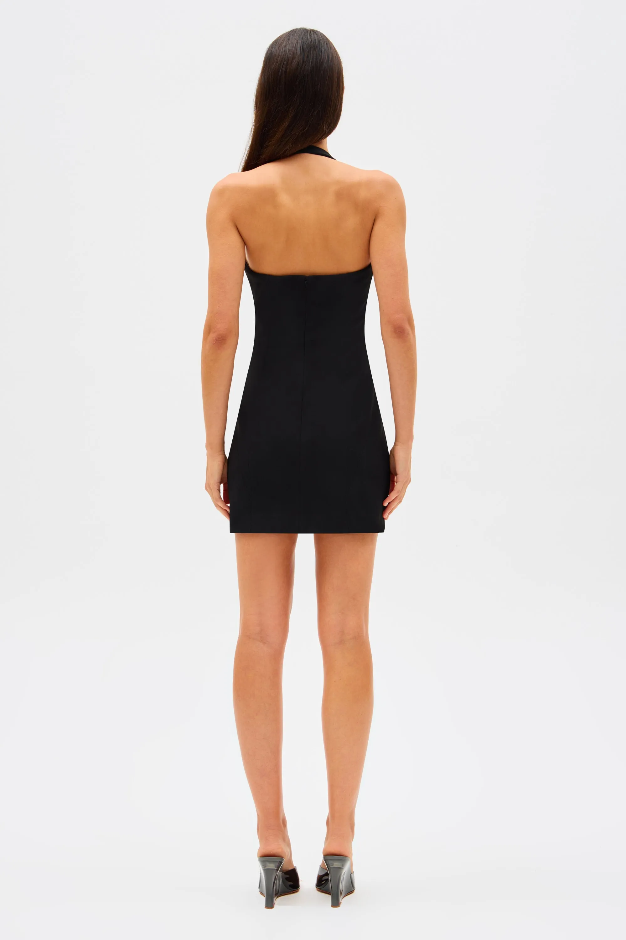 AMORA CREPE MINI DRESS