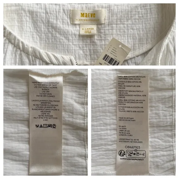 ANTHROPOLOGIE NWT MAEVE XL Beach Parachute Bomber Jacket in Ivory • Cropped
