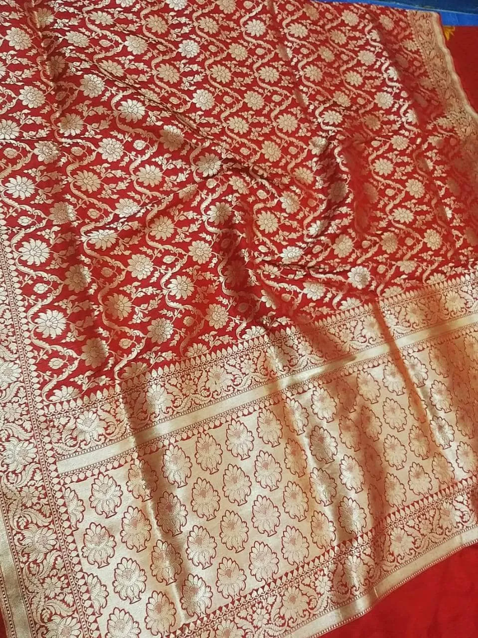 Anushka Sharma Banarasi Silk Wedding Saree