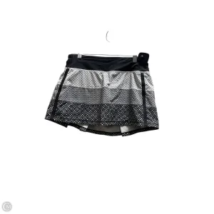 Athletic Skirt By Lululemon In Black & White, Size: 6