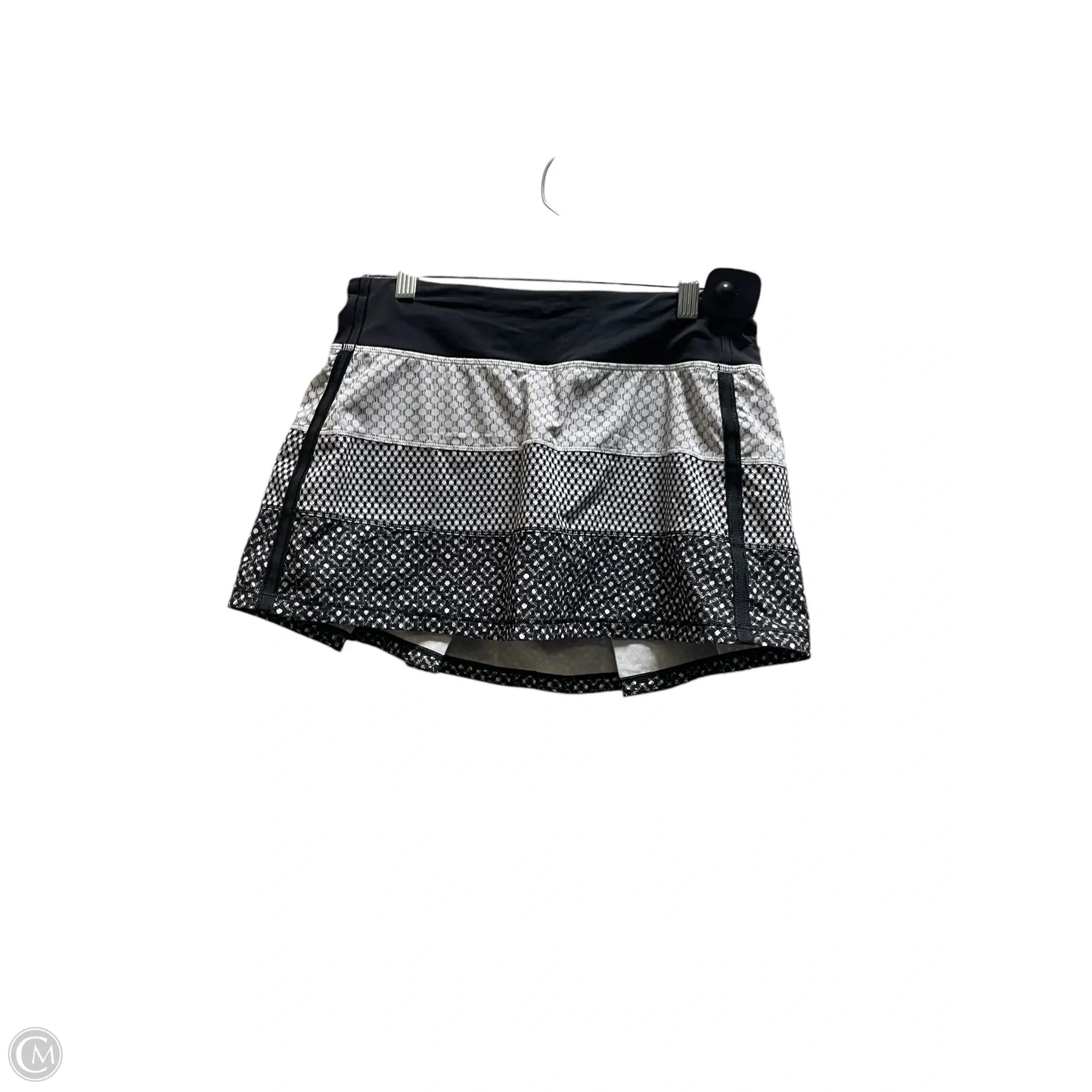 Athletic Skirt By Lululemon In Black & White, Size: 6