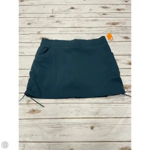 Athletic Skort By Columbia In Teal, Size: Xxl