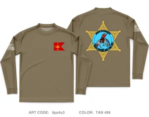 B BTRY, 108th ADA BDE Core Men's LS Performance Tee - 6pz4u3