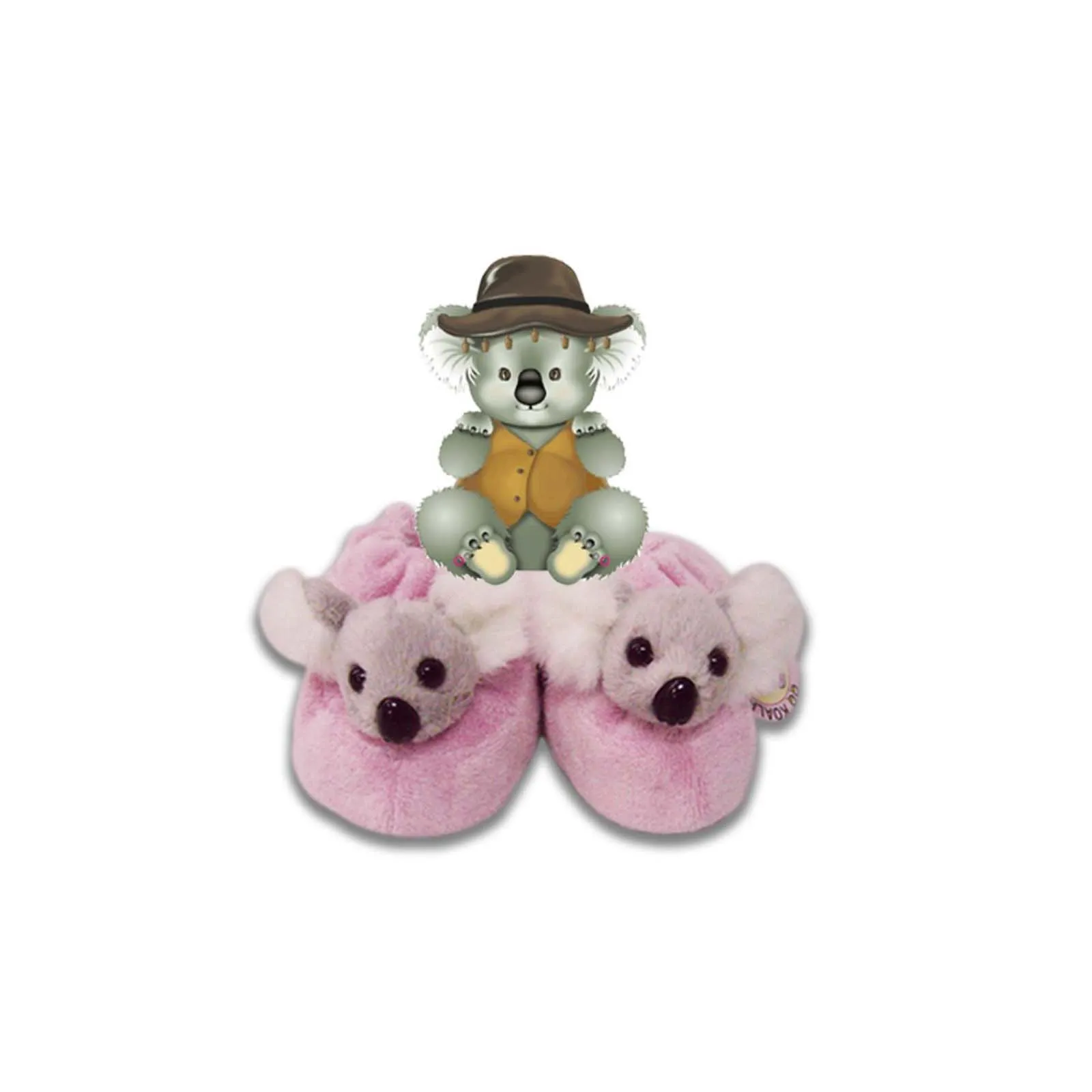 Baby Boots Pink Koala