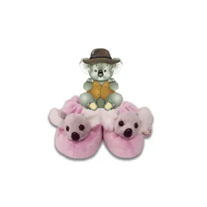 Baby Boots Pink Koala