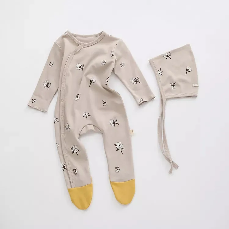 Baby Onesie and Bonnet