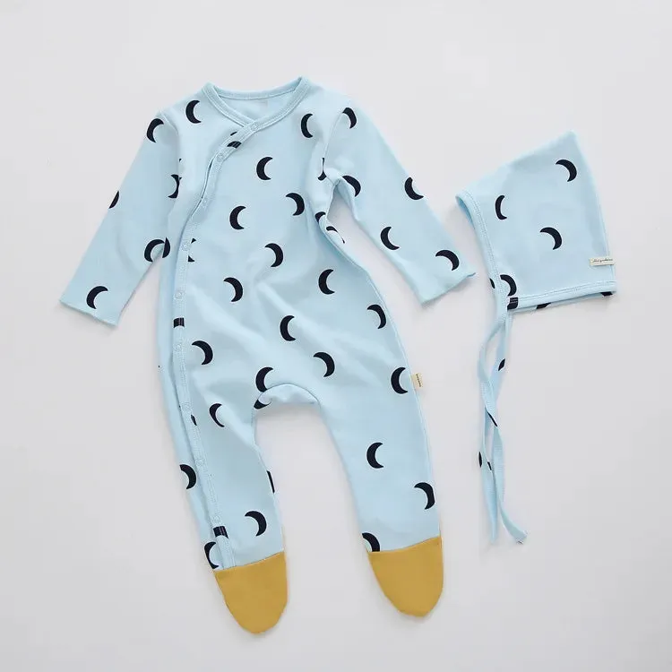 Baby Onesie and Bonnet