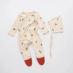 Baby Onesie and Bonnet