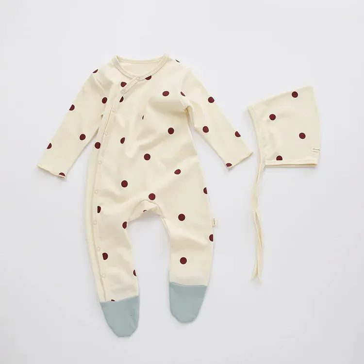 Baby Onesie and Bonnet