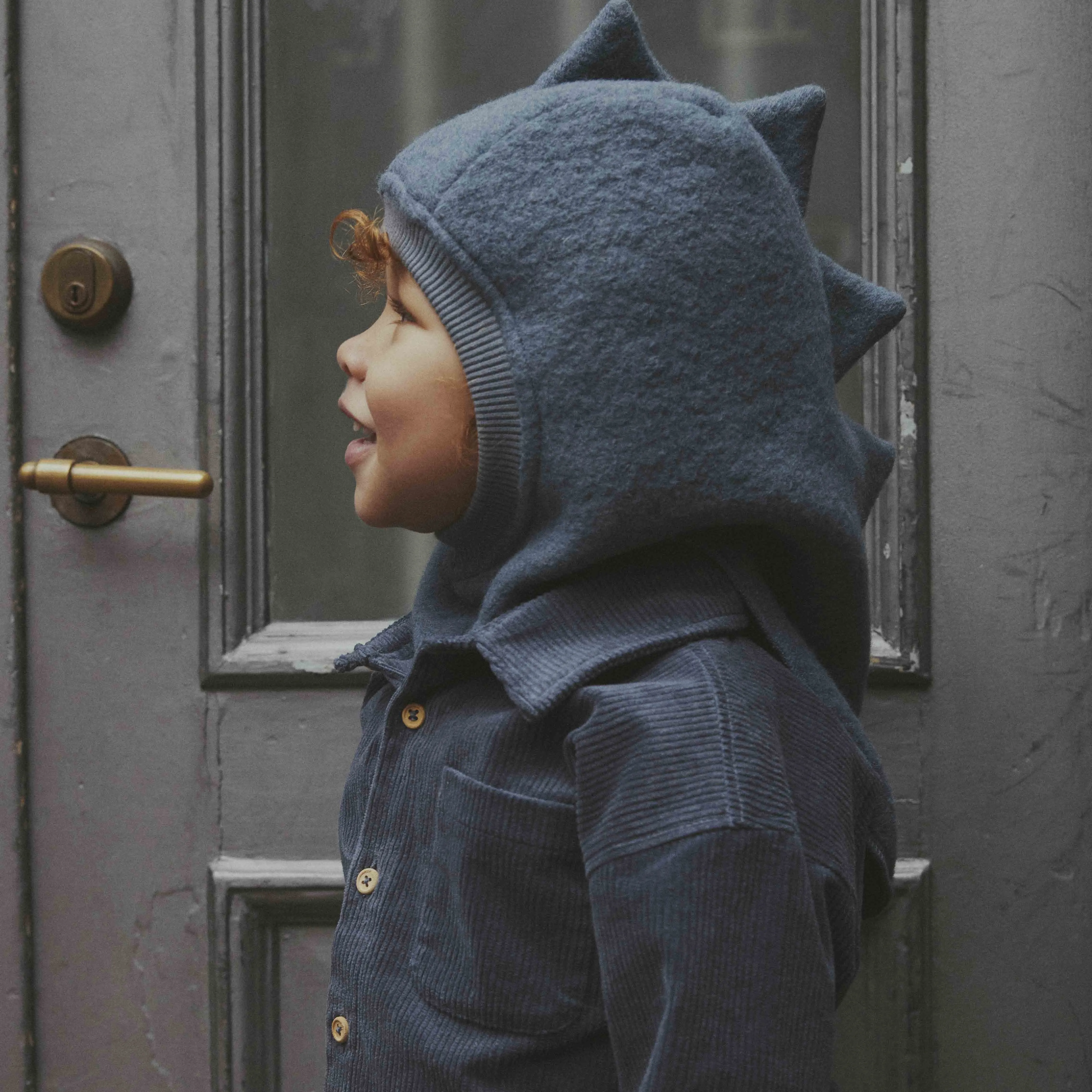Balaclava Triangles Dark Navy Wool