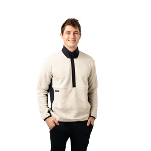 Bauer FLC Textured 1/2 Zip Mens Hoody - Beige