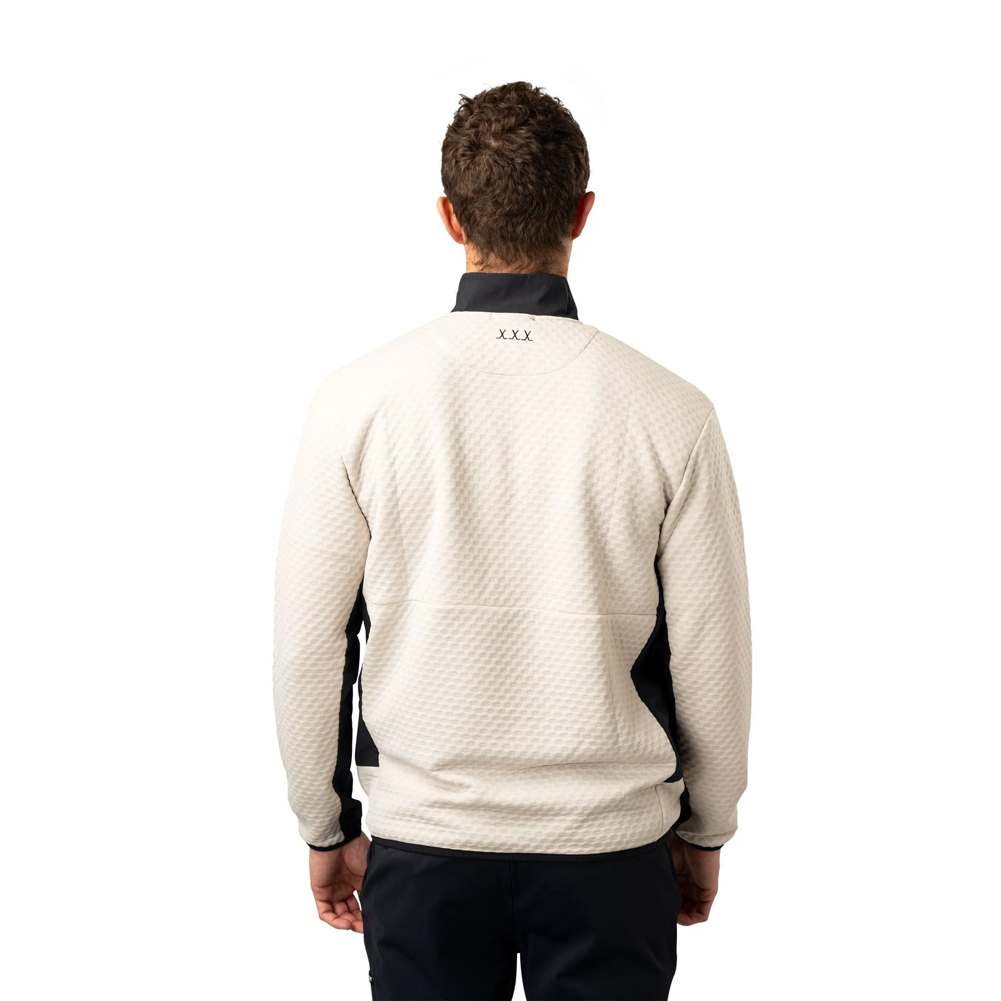 Bauer FLC Textured 1/2 Zip Mens Hoody - Beige
