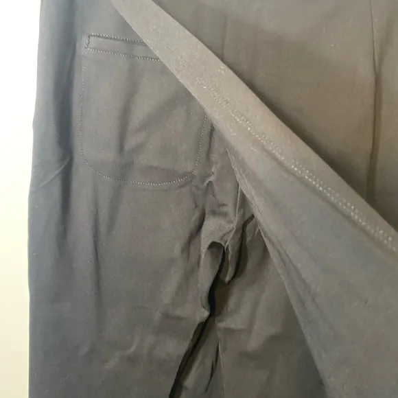 Betabrand long black skirt with leggings and one pocket size large
