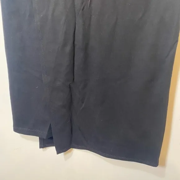 Betabrand long black skirt with leggings and one pocket size large