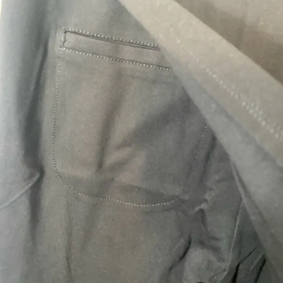 Betabrand long black skirt with leggings and one pocket size large
