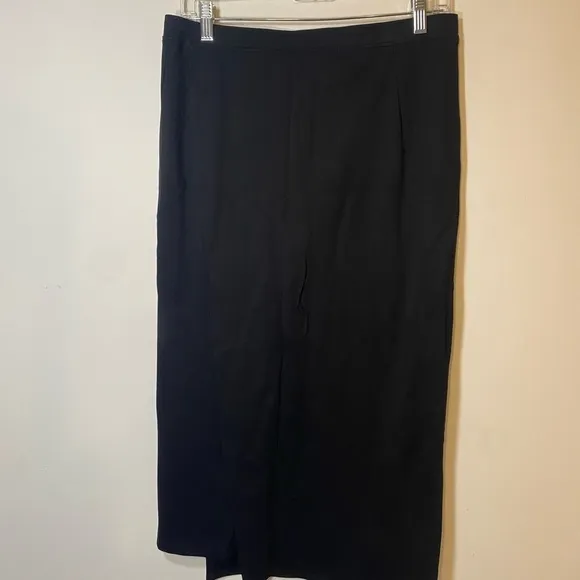 Betabrand long black skirt with leggings and one pocket size large