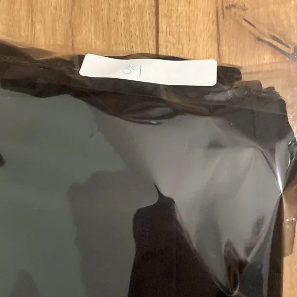 Betabrand long black skirt with leggings and one pocket size large