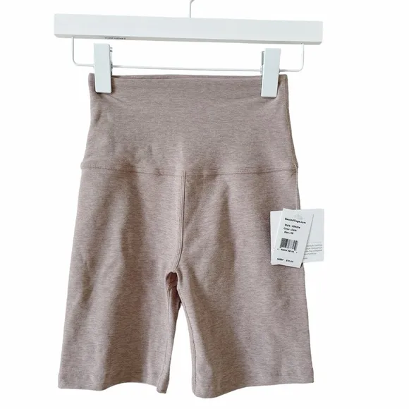 Beyond Yoga Spacedye High Waisted 7&quot; Biker Short Chai Athleisure Sporty Outdoor