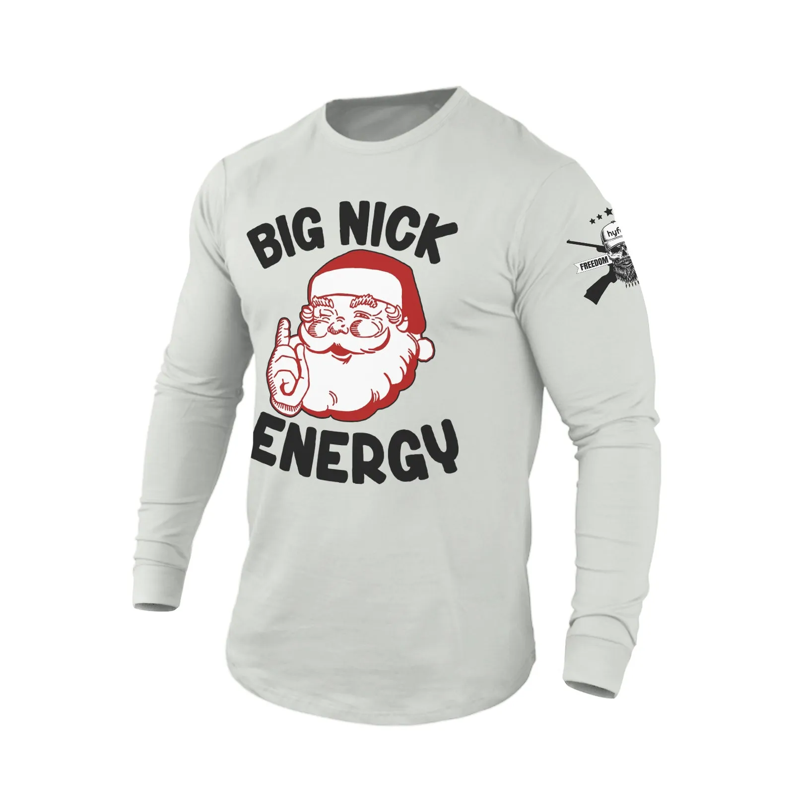 BIG BIG NICK ENERGY 100% COTTON GRAPHIC LONG SLEEVE T-SHIRT