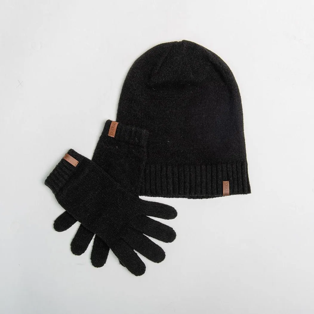 Black Faux Cashmere Hat