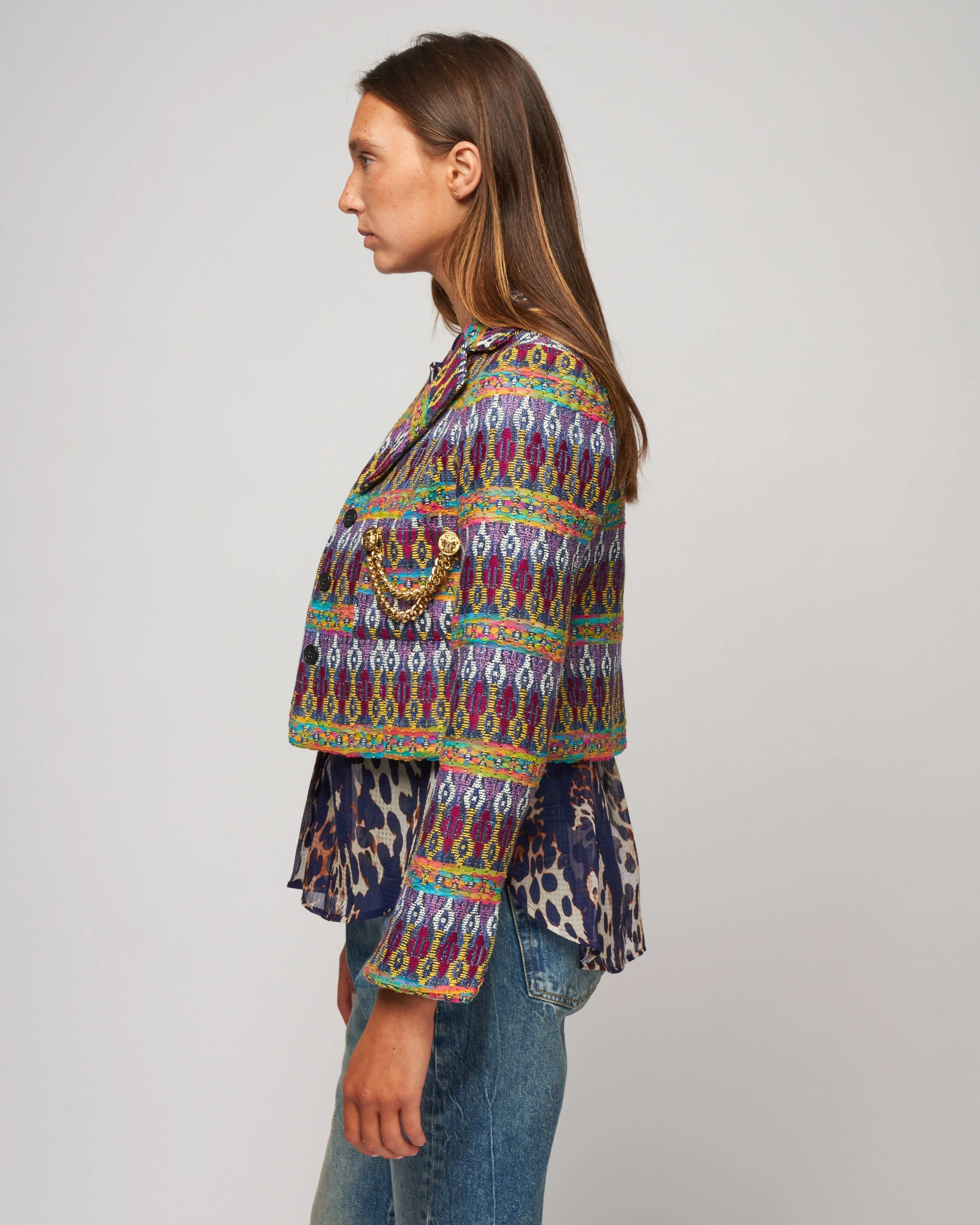box chain jacket - multi