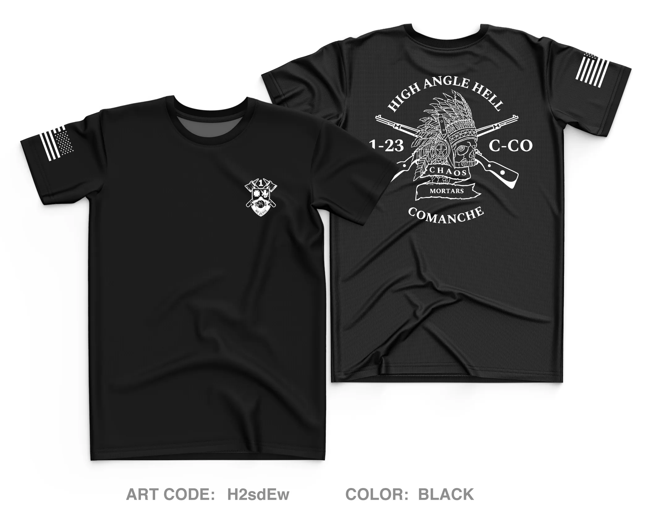 C Co, 1 BN, 23th INF Fundraising Collection Core Men's SS Performance Tee - H2sdEw