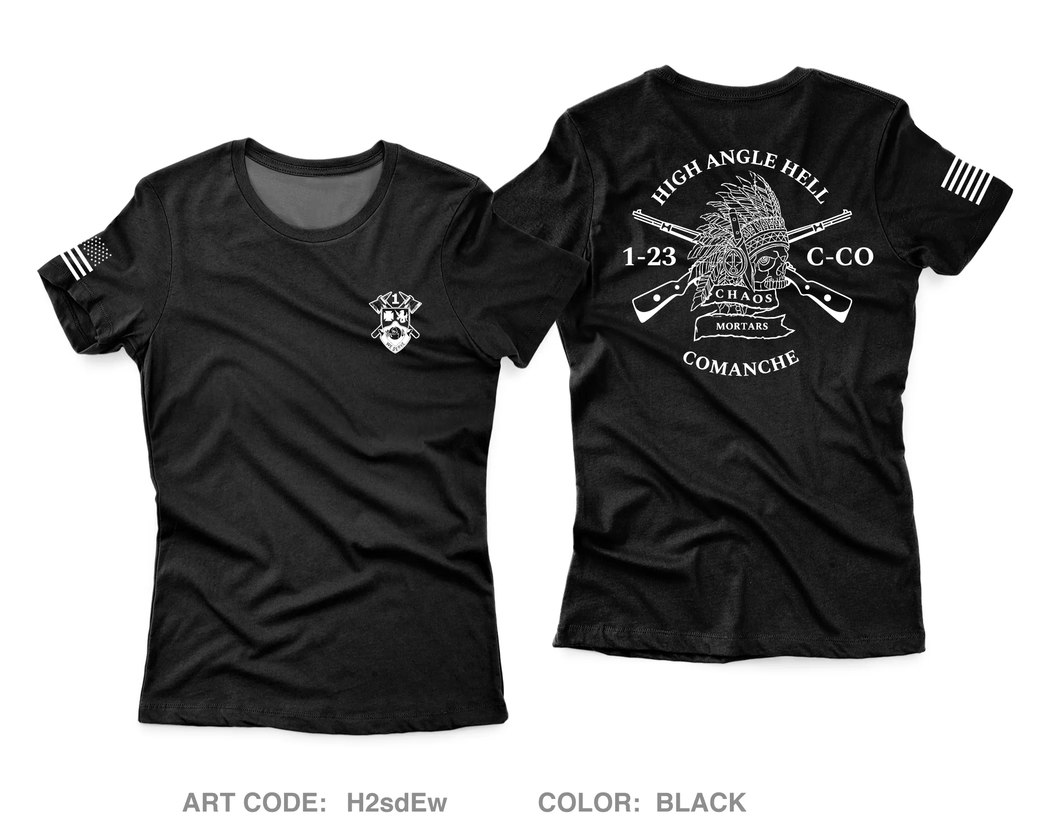 C Co, 1 BN, 23th INF Fundraising Collection Core Women's SS Performance Tee - H2sdEw