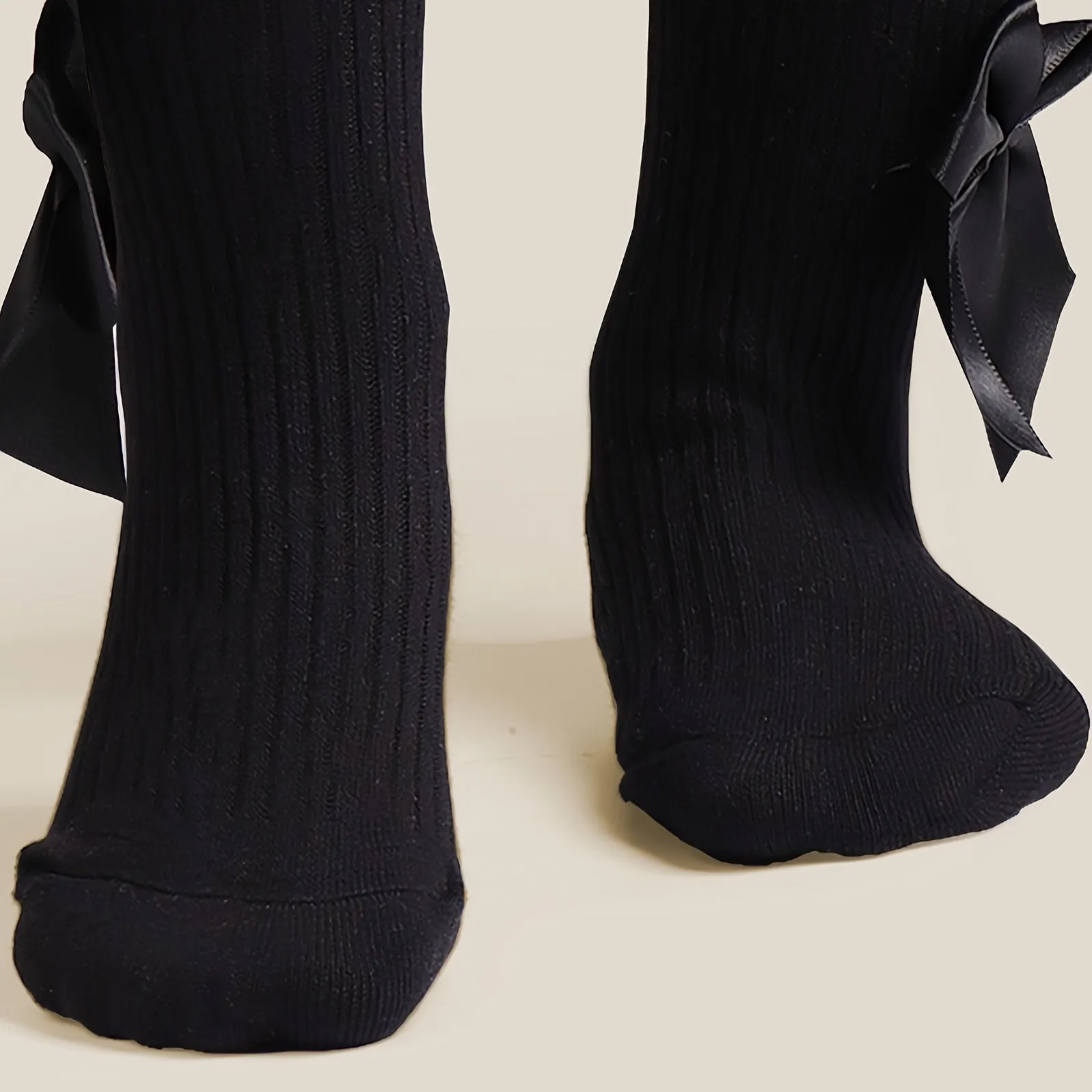 Casual Dressy Knitted Princess Pantyhose Leggings with Bow for Winter Party