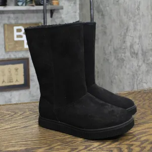 Cat & Jack Girls Youth Faux Fur Lined Winter Boots 166cdad55092a1 Black 1