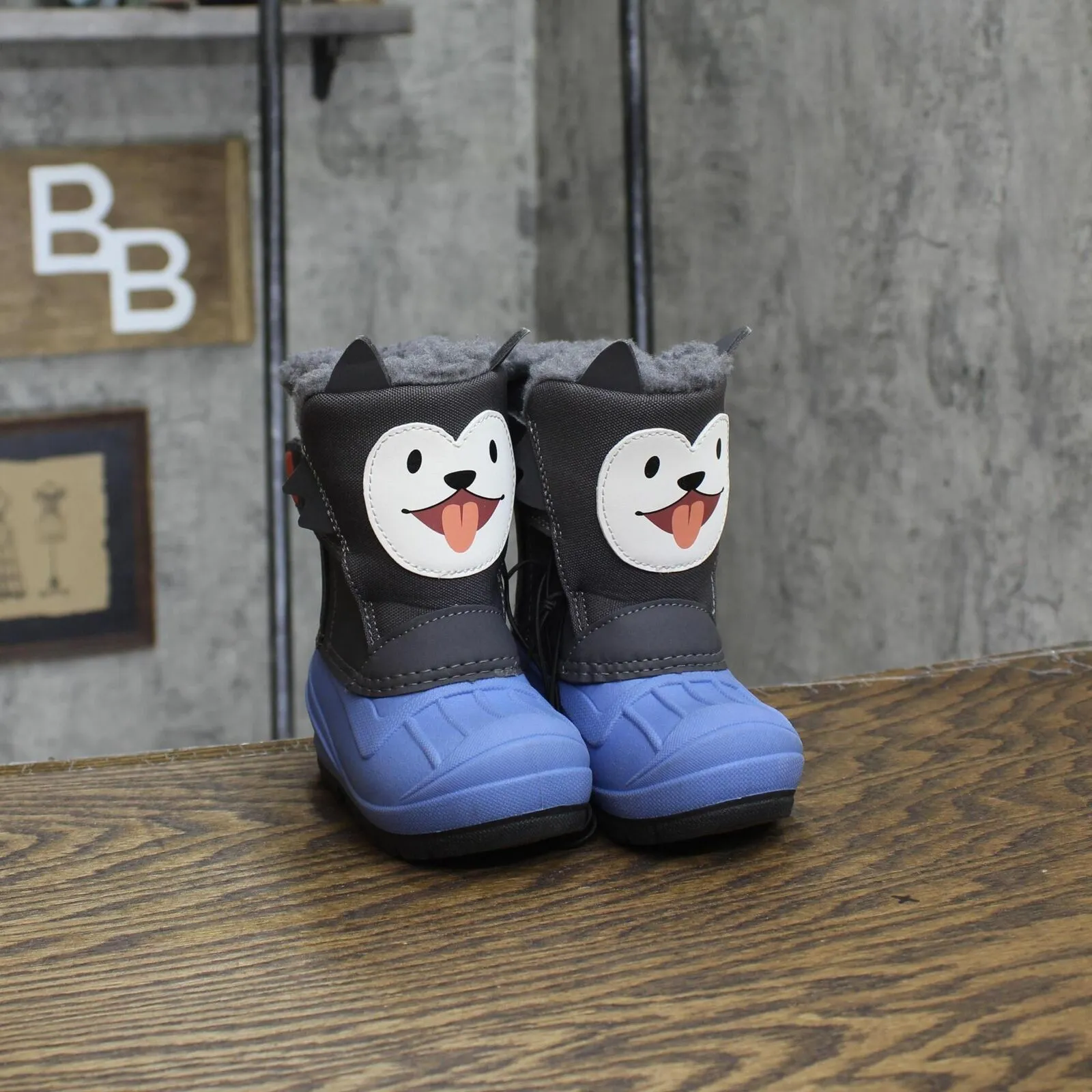 Cat & Jack Kids Boys Husky Dog Winter Boots 166cda497d24a9 Blue Multi 5