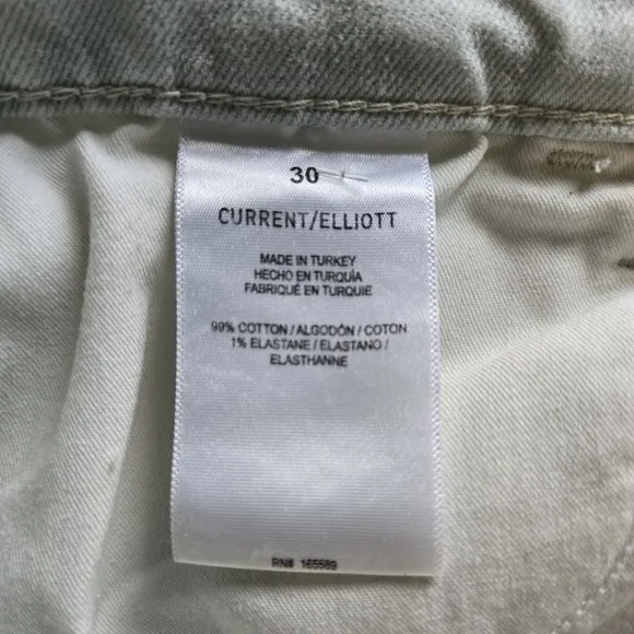 C/E by Current/Elliott Relaxed Cuffed Boyfriend Oblique Boyfriend Jean Size 30