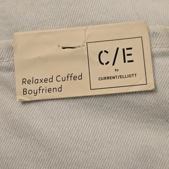 C/E by Current/Elliott Relaxed Cuffed Boyfriend Oblique Boyfriend Jean Size 30