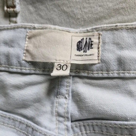 C/E by Current/Elliott Relaxed Cuffed Boyfriend Oblique Boyfriend Jean Size 30