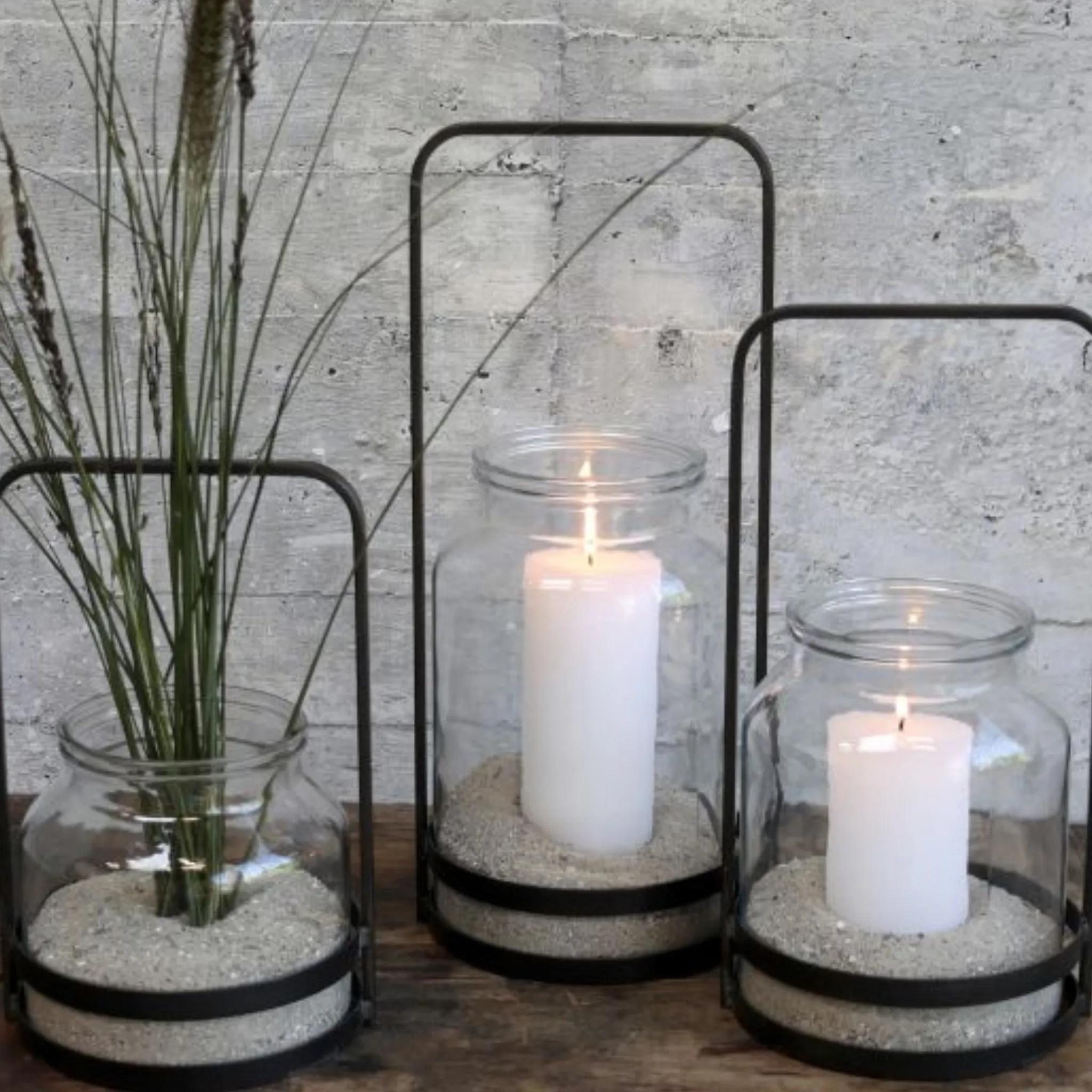 Chic Antique Lanterne med hank - Flere størrelser