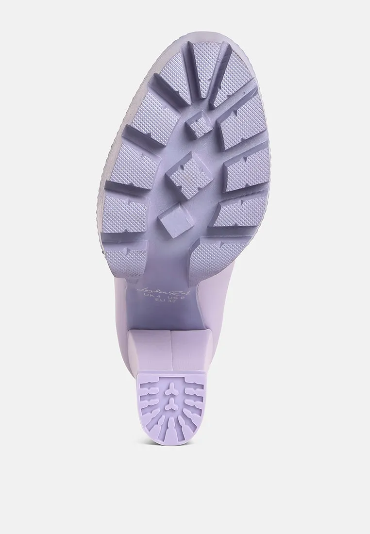 Chunky Chain Link Heeled Loafers By RUW