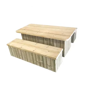 Chunky Table and Benches