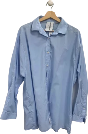 Collusion Blue Button-Up Shirt UK 10
