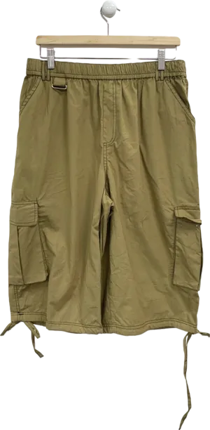 Collusion Green Cargo Shorts UK L