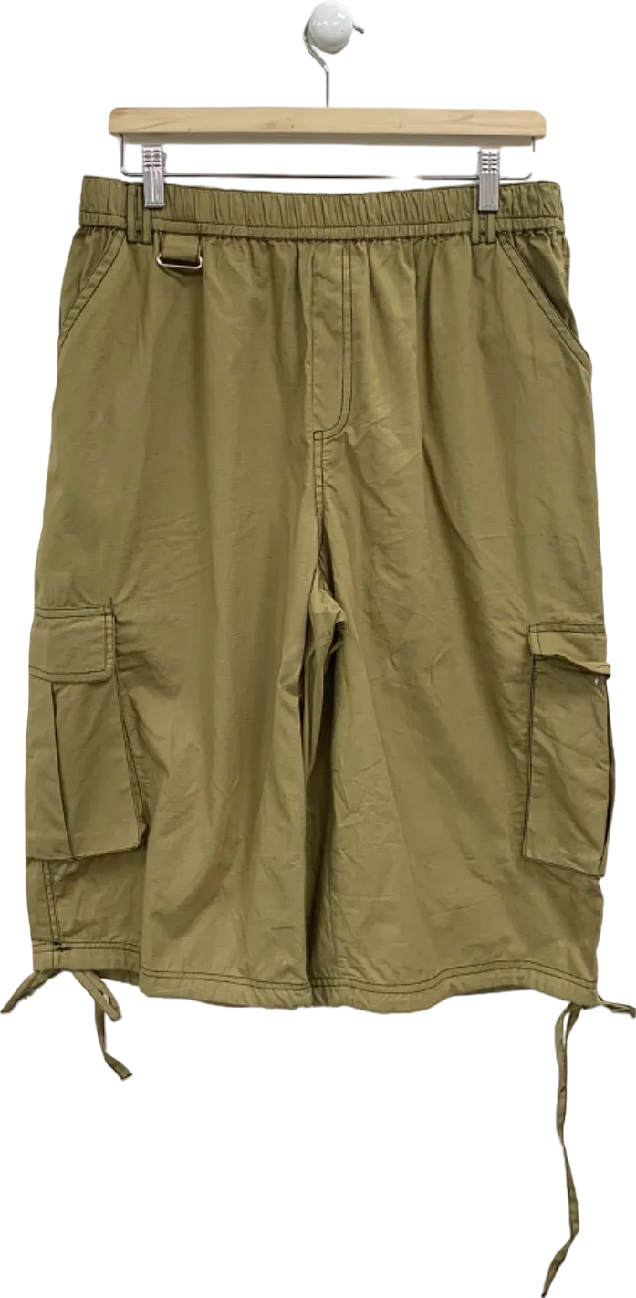 Collusion Green Cargo Shorts UK L