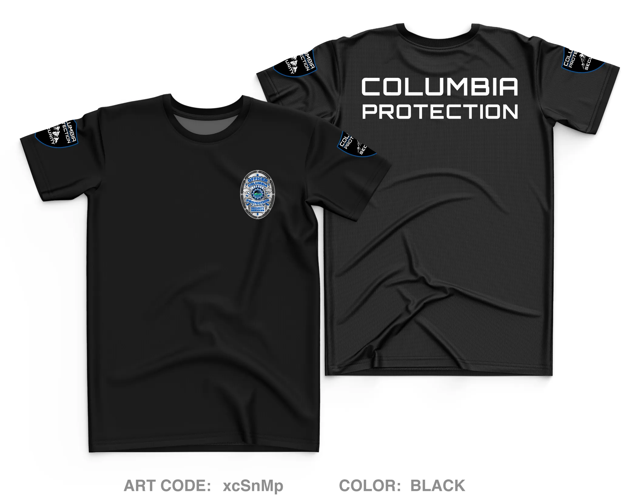 Columbia Protection Security Services Core Men's SS Performance Tee - xcSnMp