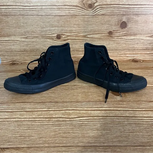Converse Chuck Taylor All Star Unisex High Top Monochrome Black Men's 4 Womens 6