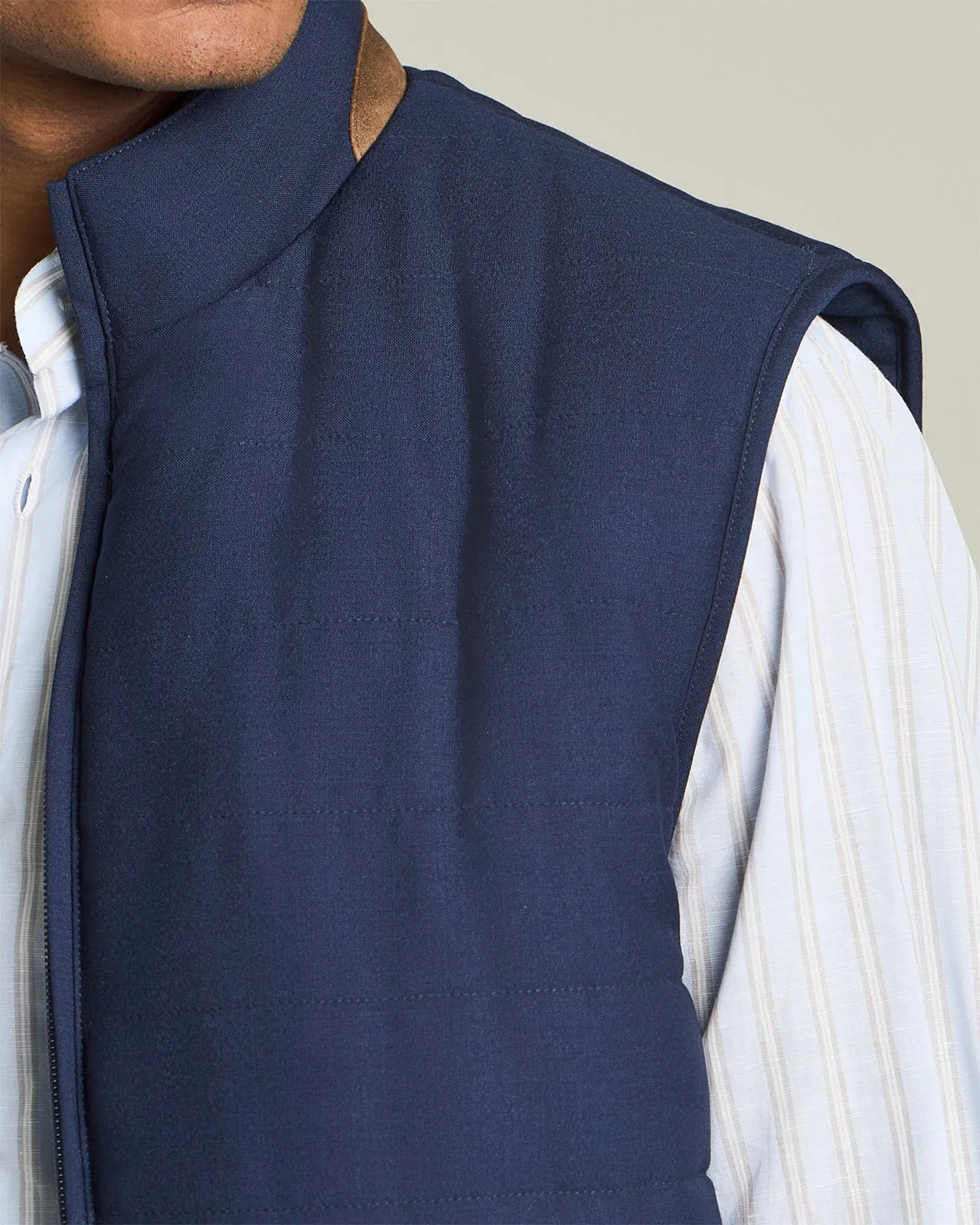 COOL WOOL SLEEVELESS DOWN JACKET