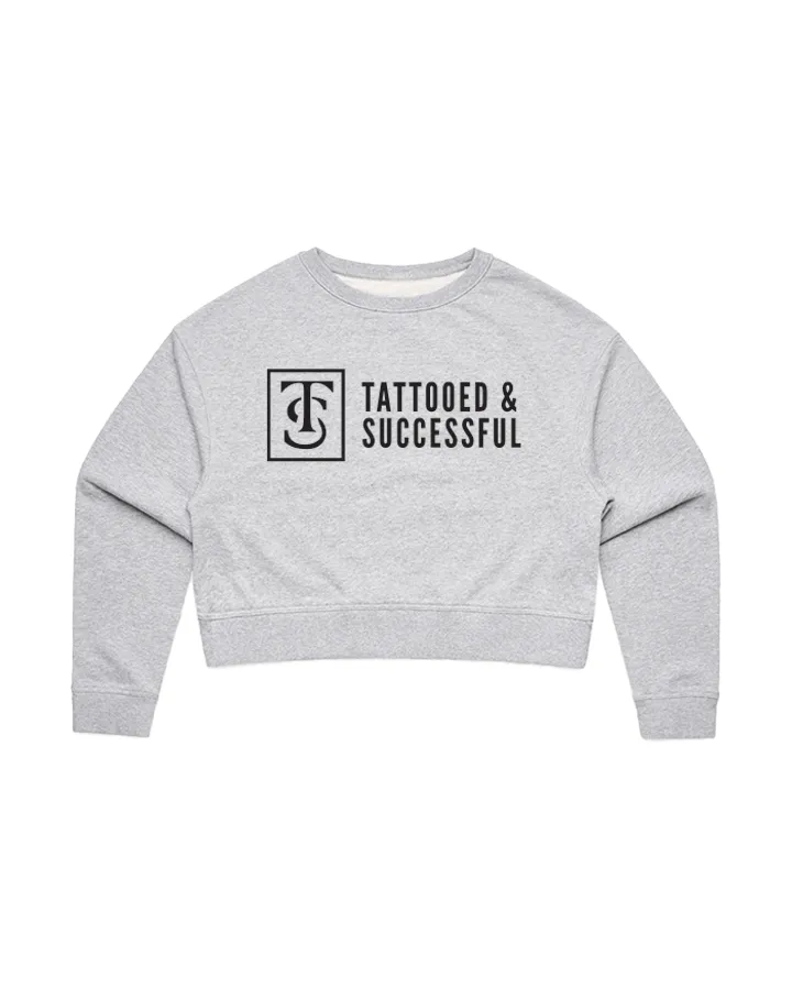 Core Crop Crew Sweatshirt - Athletic Heather