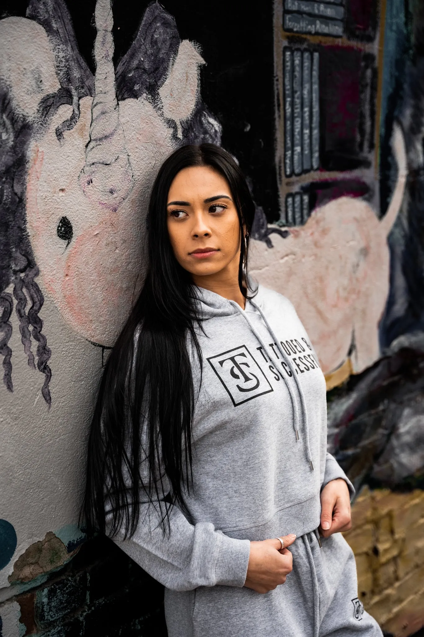 Core Crop Hoodie - Athletic Heather
