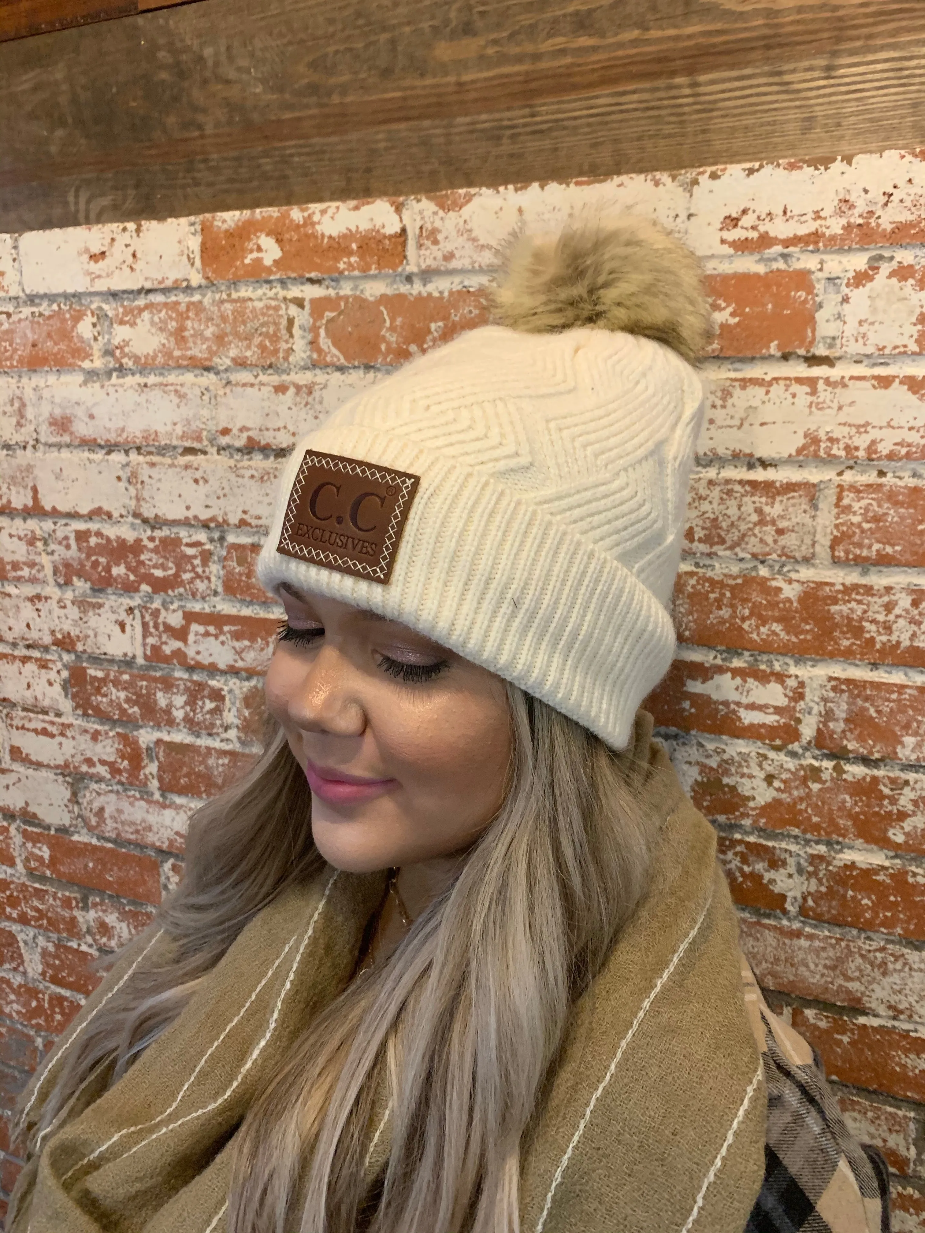 Cuddles for Two Pom Beanie